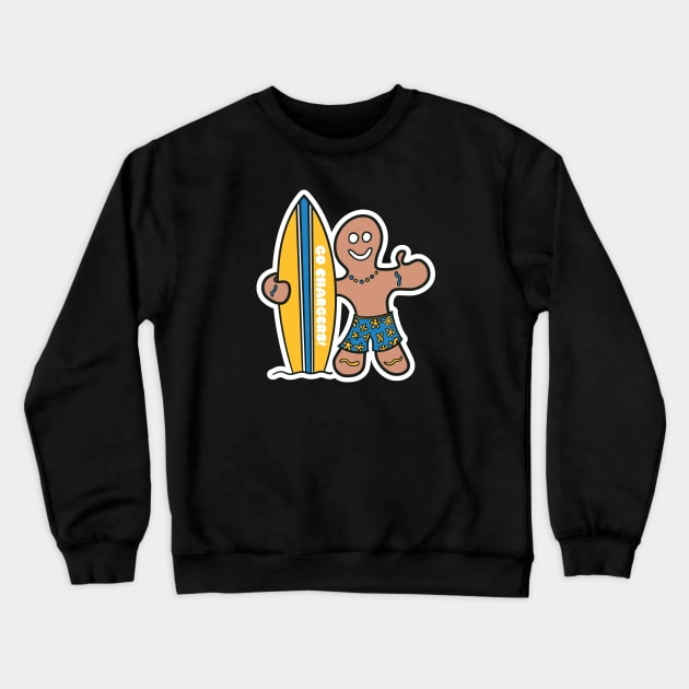 Surfs Up for the LA Chargers! Crewneck Sweatshirt by Rad Love